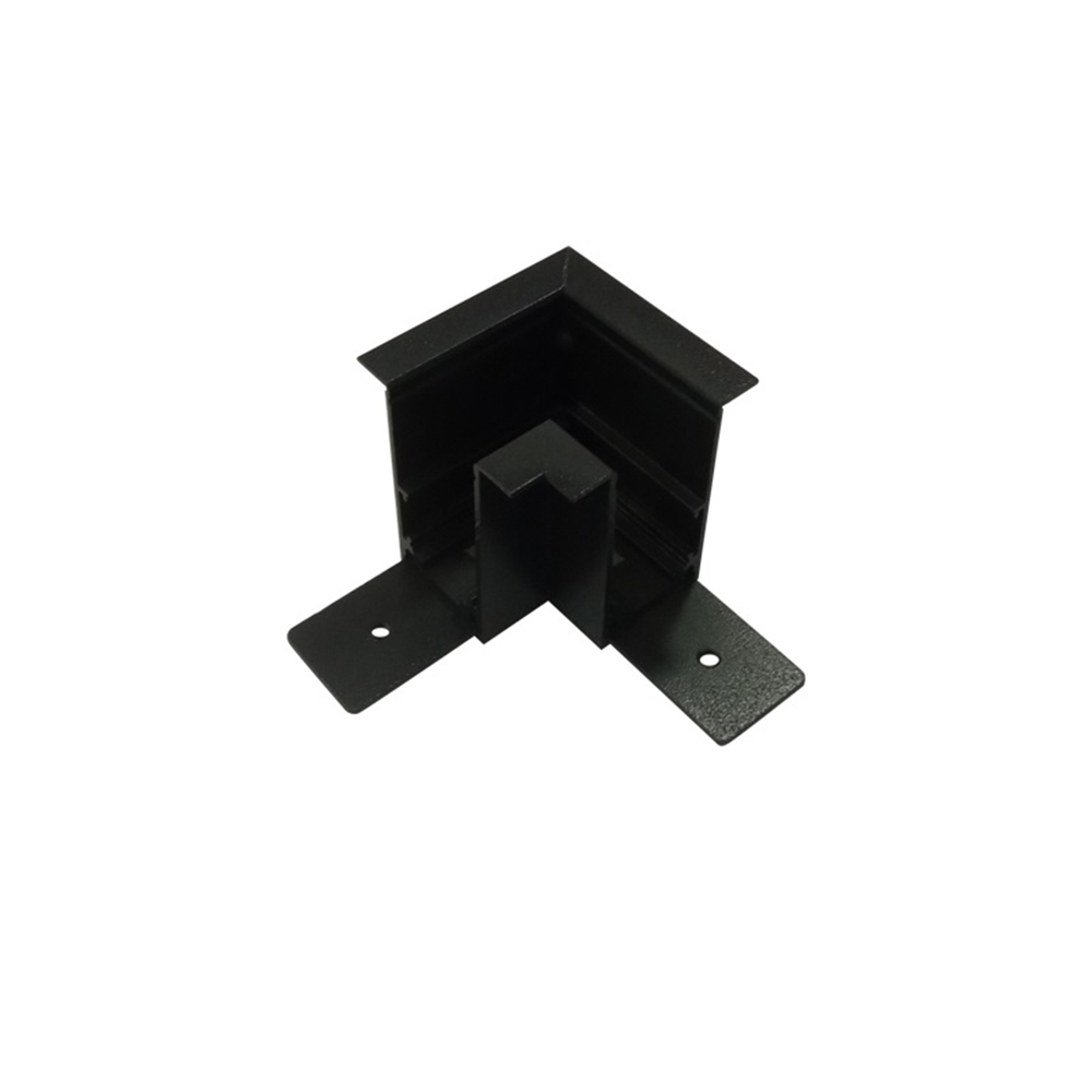 ACA LIGHTING - Ъгъл за магнитна шина за вграден монтаж Черен Мат MR90B