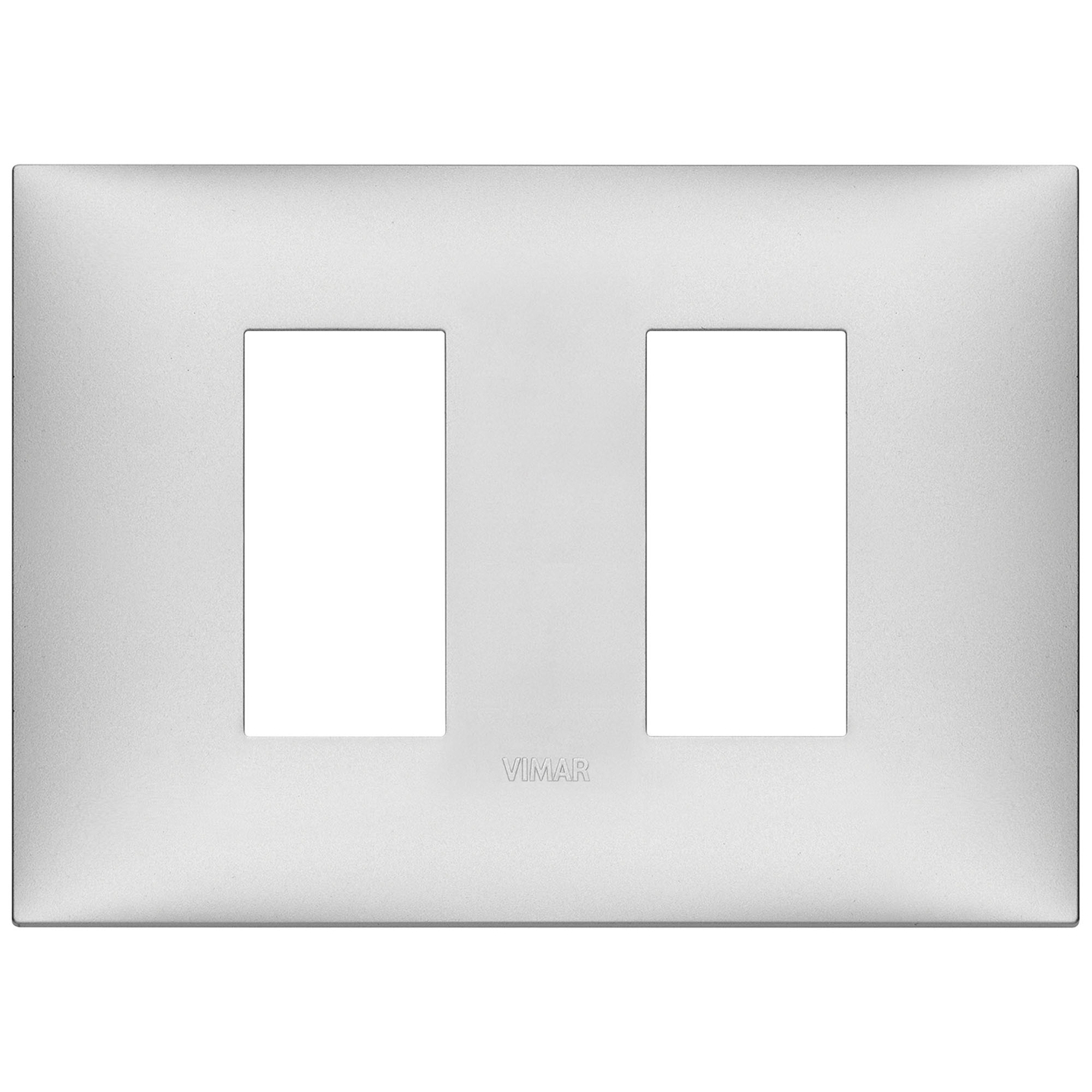 VIMAR - 09679.21 cover plate - 2 separate module matt silver color NEVE UP