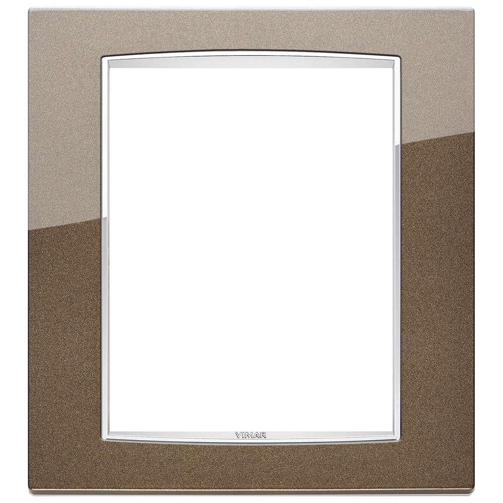 VIMAR - 20668.C11 - Classic plate 8M Bright metallic Siena