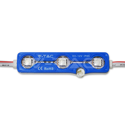 V-TAC - LED Module 3SMD Chips SMD5050 Blue IP67 SKU: 5118 VT-50503