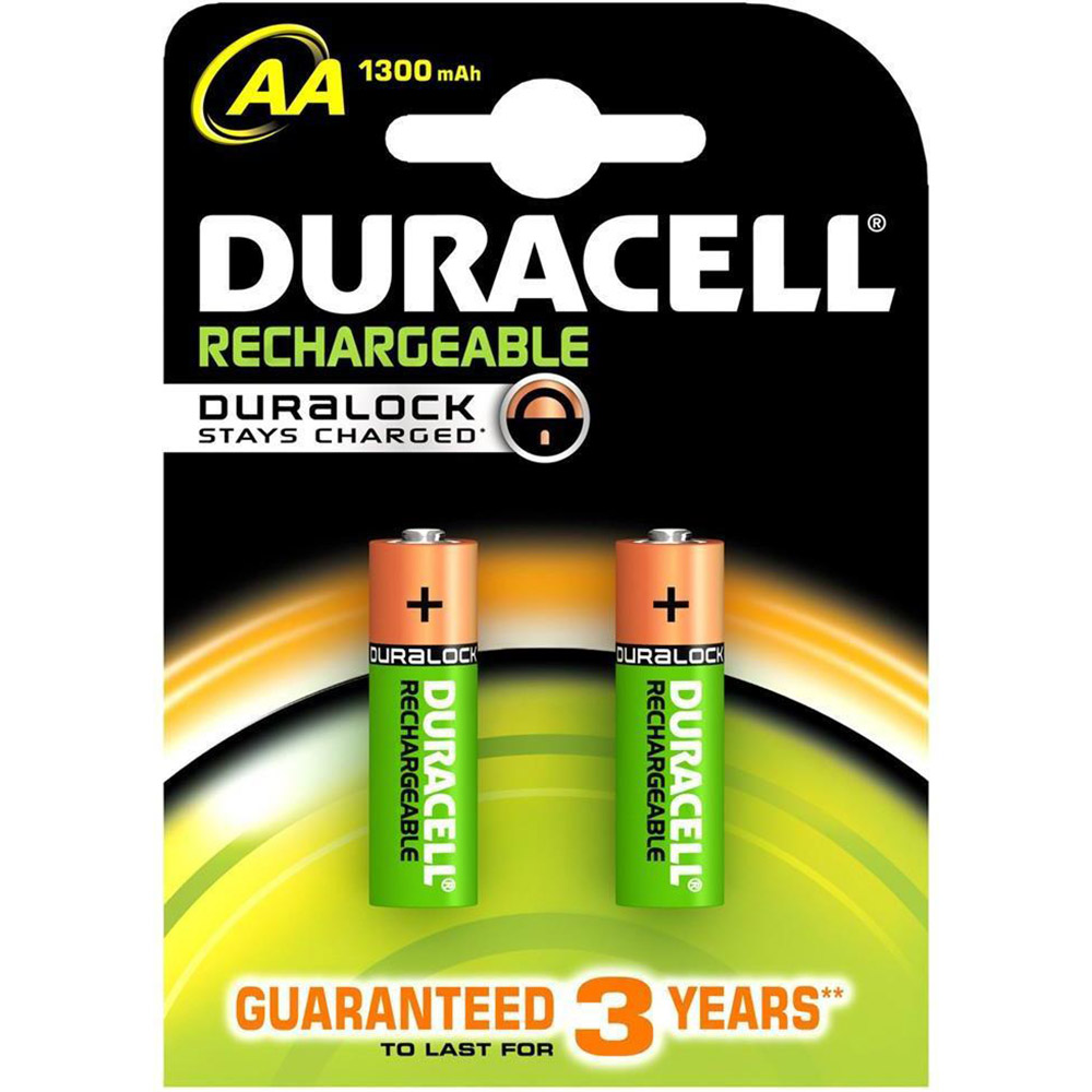 DURACELL - Батерия АА акумулаторни 1300mAh 2бр в пакета  DURAAR1300