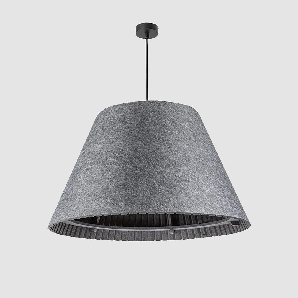 POLARIS LIGHTING - Акустичен пендел CONE Ø45/H30/Ø24мм E27 сив 2504-45