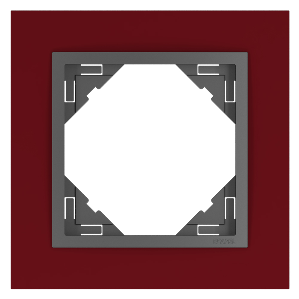 EFAPEL - SINGLE FRAME BURGUNDY/GREY 90910 TBS LOGUS 90 Animato
