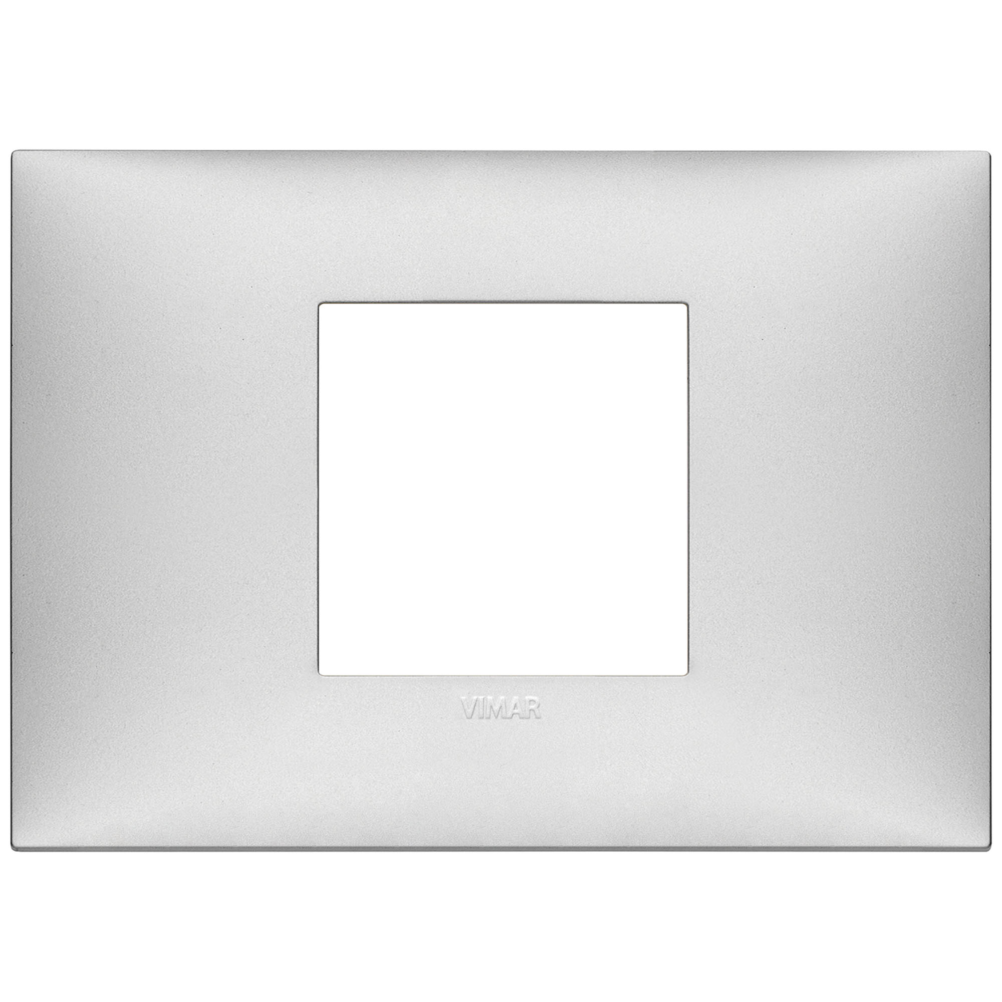 VIMAR - 09672.21 cover plate - 2 centered module matt silver color NEVE UP