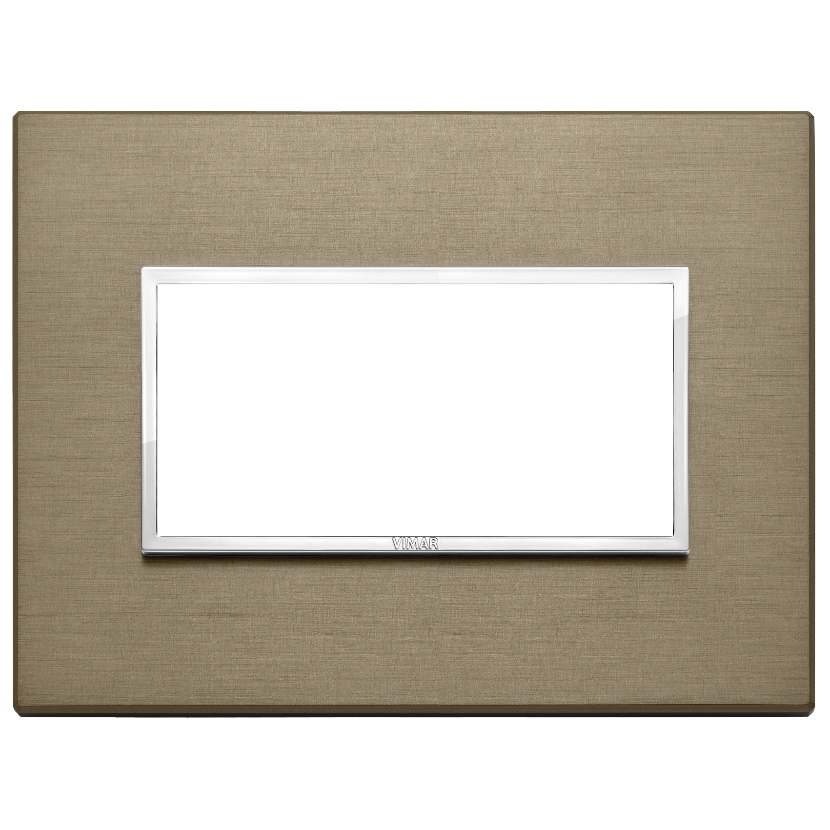 VIMAR - 21654.05 - Plate 4M aluminium dark bronze