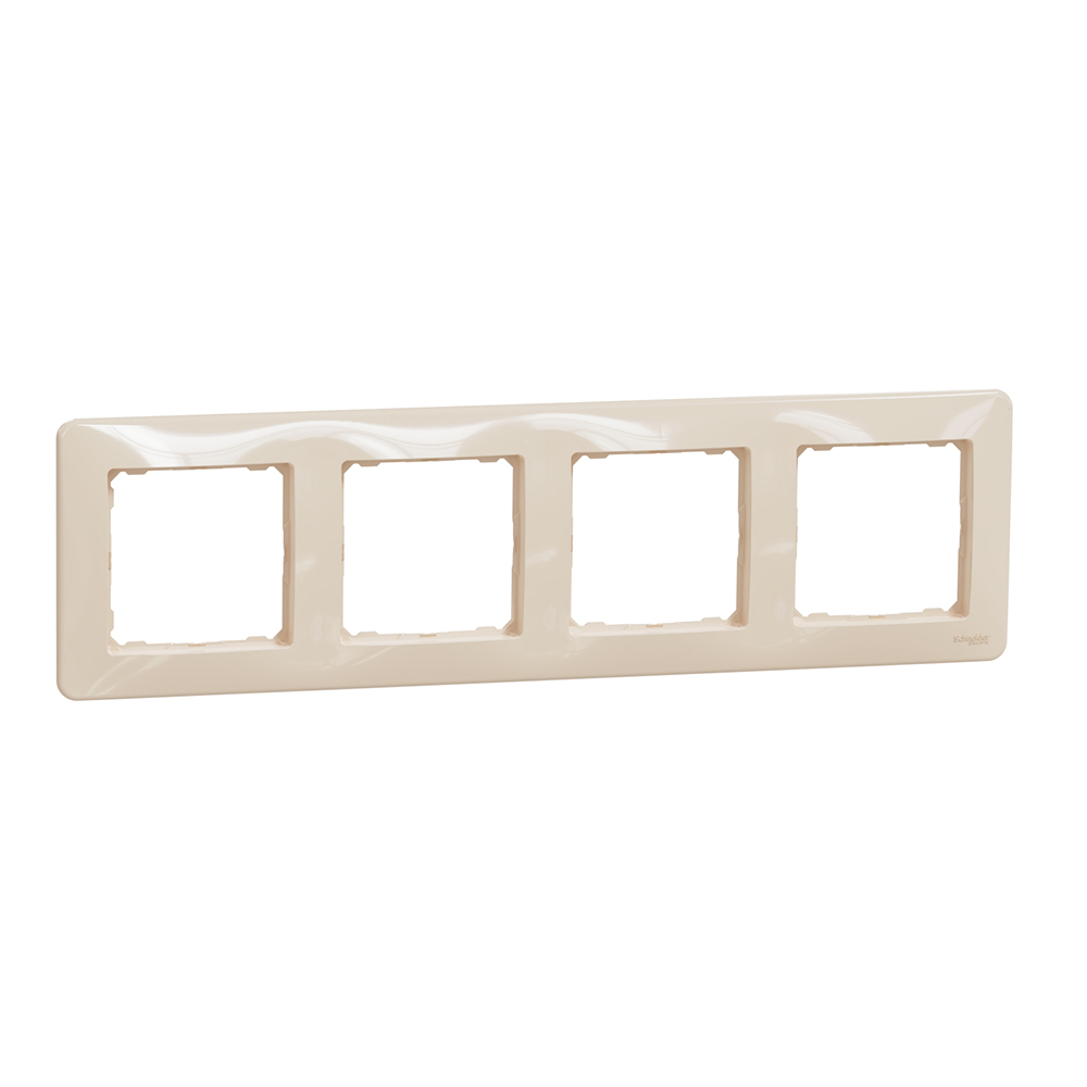 SCHNEIDER ELECTRIC - SDD312804 Sedna Design- 4-gang frame - beige