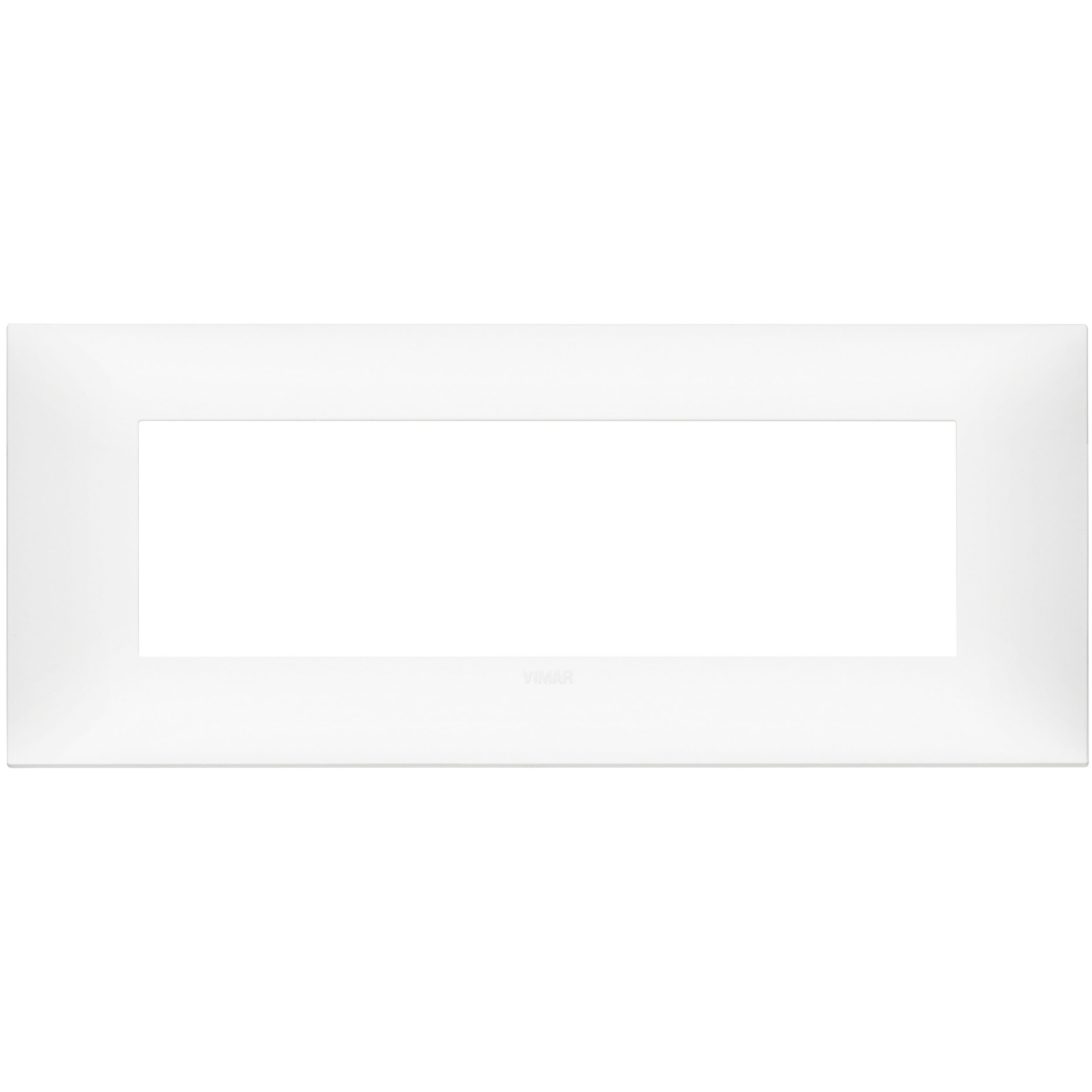 VIMAR - 09677.11 cover plate - 7 centered module matt white color NEVE UP