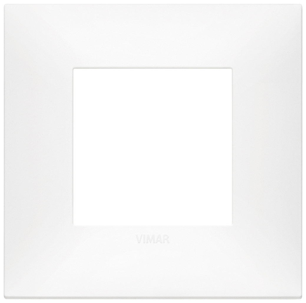VIMAR - 09662.11 cover plate - 2 centered module matt white color NEVE UP