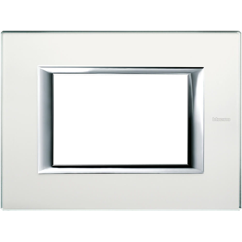 BTICINO - HA4803VSA Rectangular cover plate 3 modules - acid mirror 