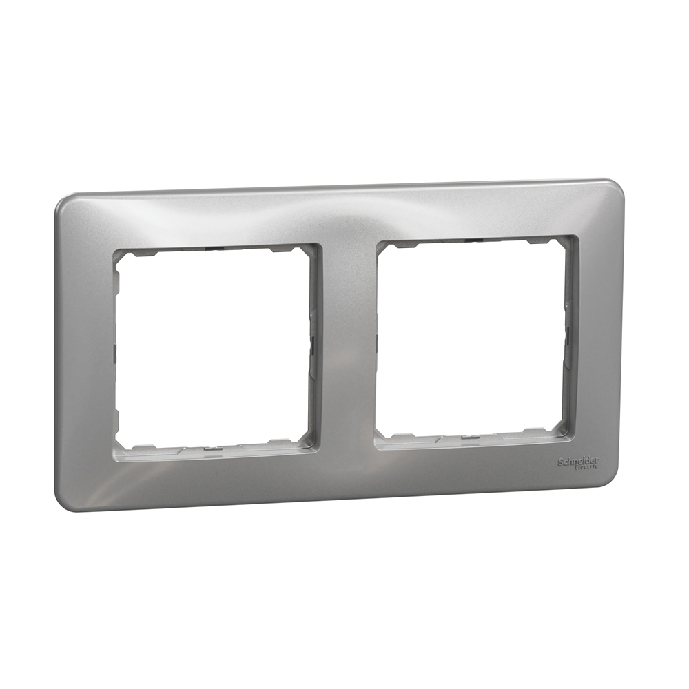 SCHNEIDER ELECTRIC - SDD313802 Sedna Design- 2-gang frame - aluminium