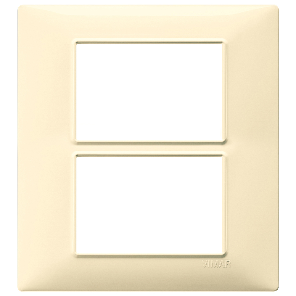 VIMAR - 14659.04 - Plate 6(3+3)M techn. cream
