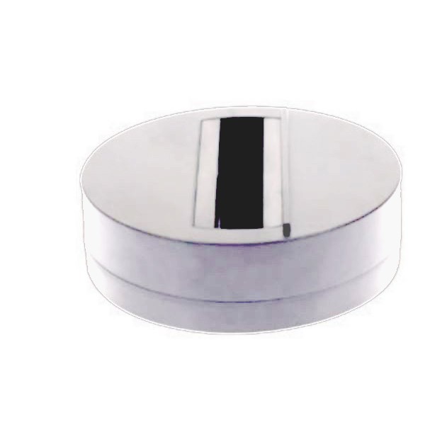 ACA LIGHTING -  Round rosette for three phase track white XRA400W