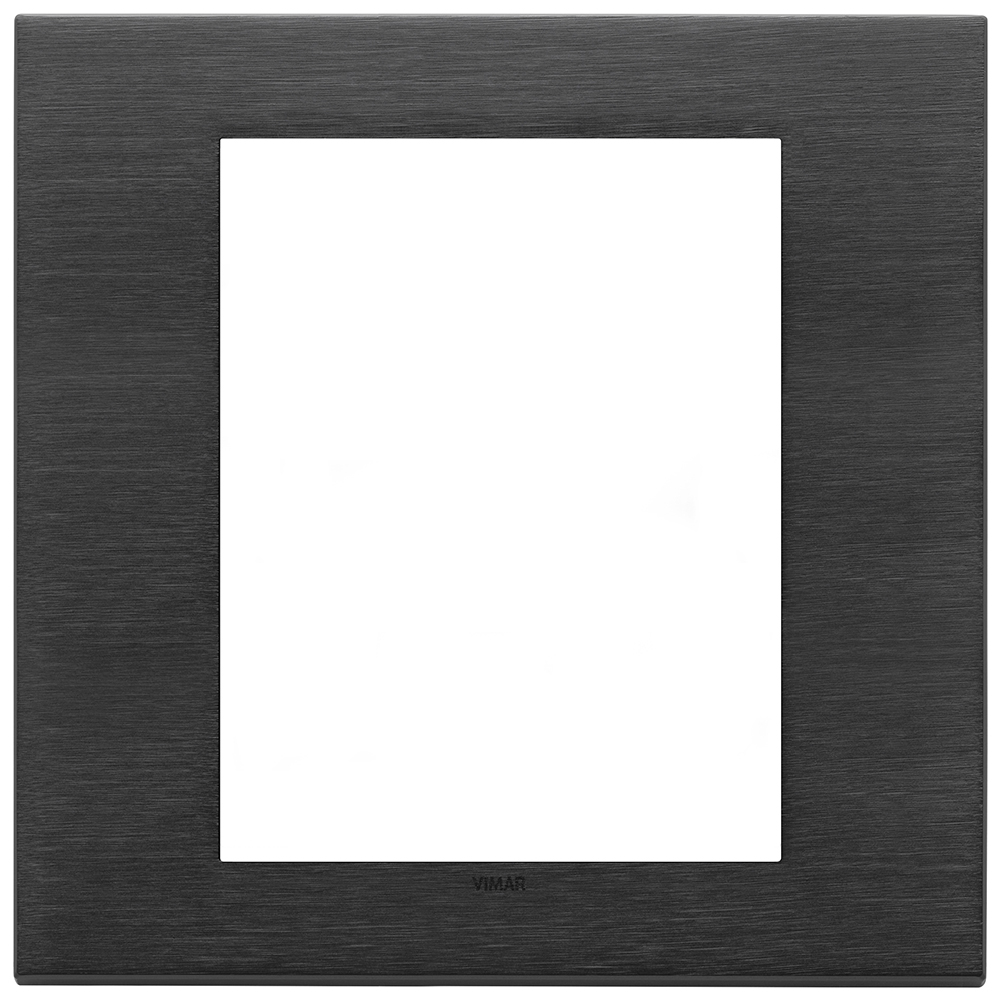 VIMAR - 22668.13 - Plate 8M metal brushed black