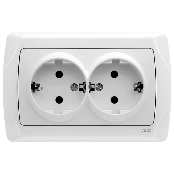 Viko Socket VIKO - 9056 1056 CARMEN Double Socket 2P+E