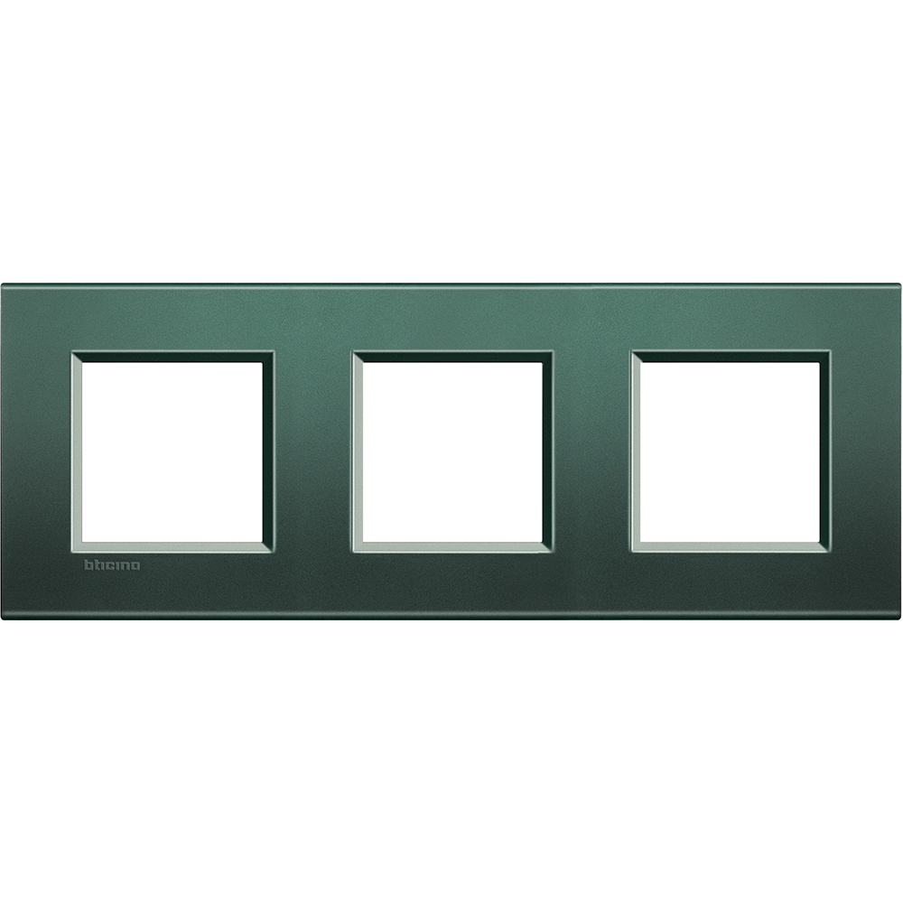 BTICINO - LNA4802M3PK Square cover plate 3х2modules - Park-metal