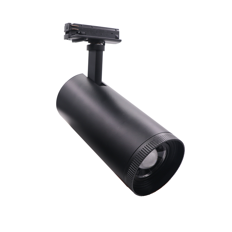 ACA LIGHTING - AIMY1040B2 BLACK LED COB TRACK LUMINAIRE AIMY 10W 4000K 2WIRES 15-55° 1050LM 230V Ra80