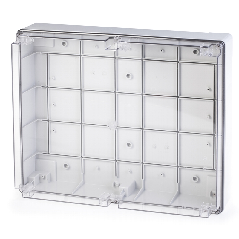 SCAME - Junction Box 450х370х130mm IP56, UV, solid walls, screw closure transparent lid Scabox  686.231