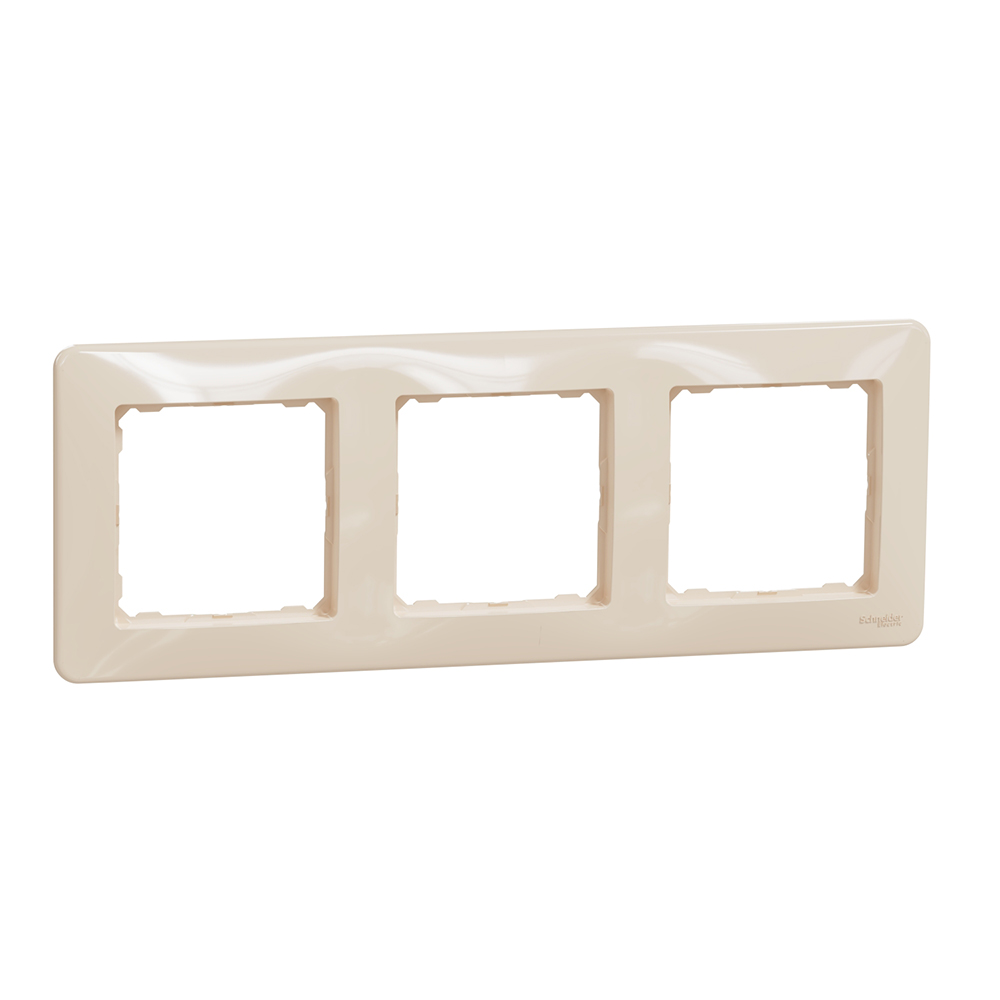 SCHNEIDER ELECTRIC - SDD312803 Sedna Design- 3-gang frame - beige
