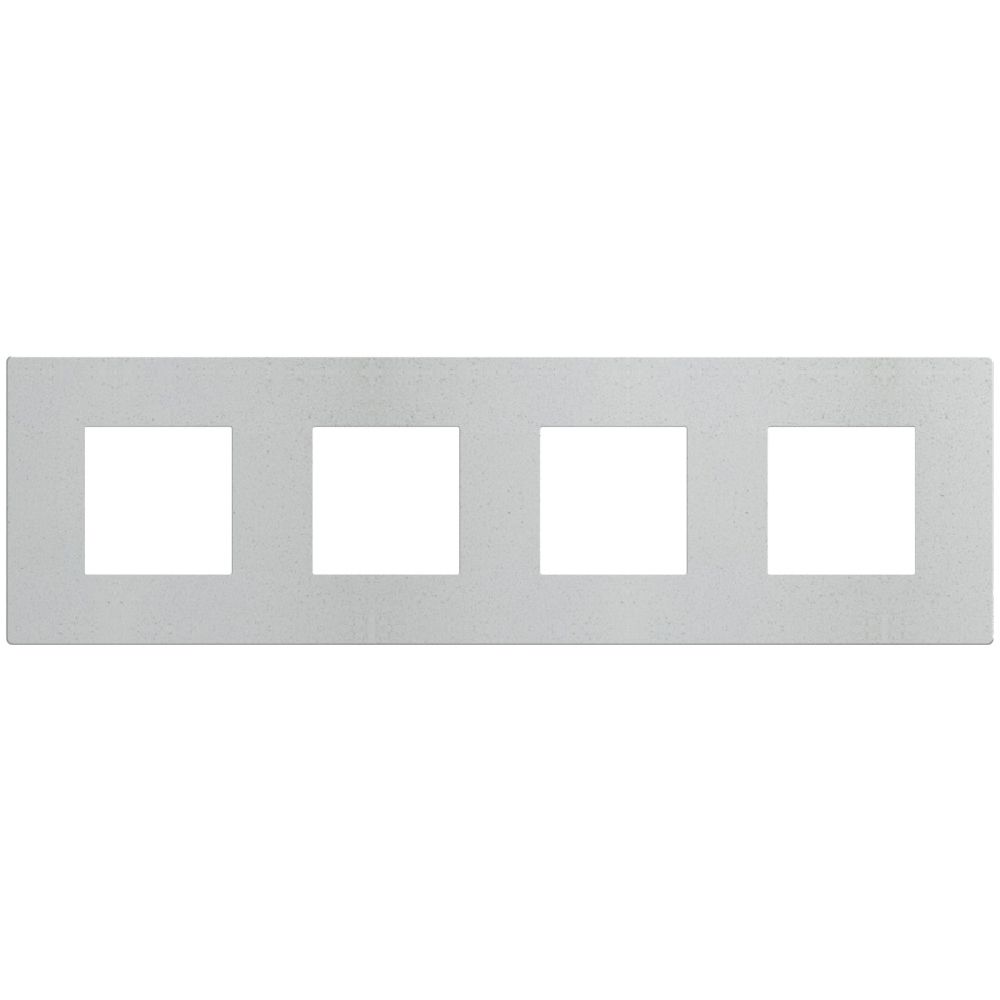 BTICINO - cover plate 2+2+2+2 modules White Mica Light Now YA4802M4WM