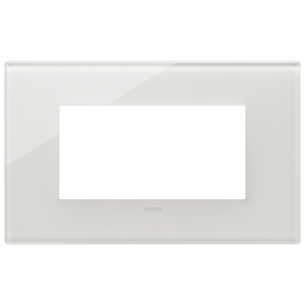 VIMAR - 22654.71 - Plate 4M glass milky white