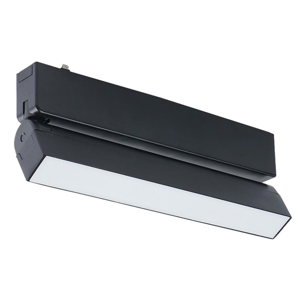 ULTRALUX - LED body magnetic black rail light SMART 12W CCT 48V DC LMST1F12CCT