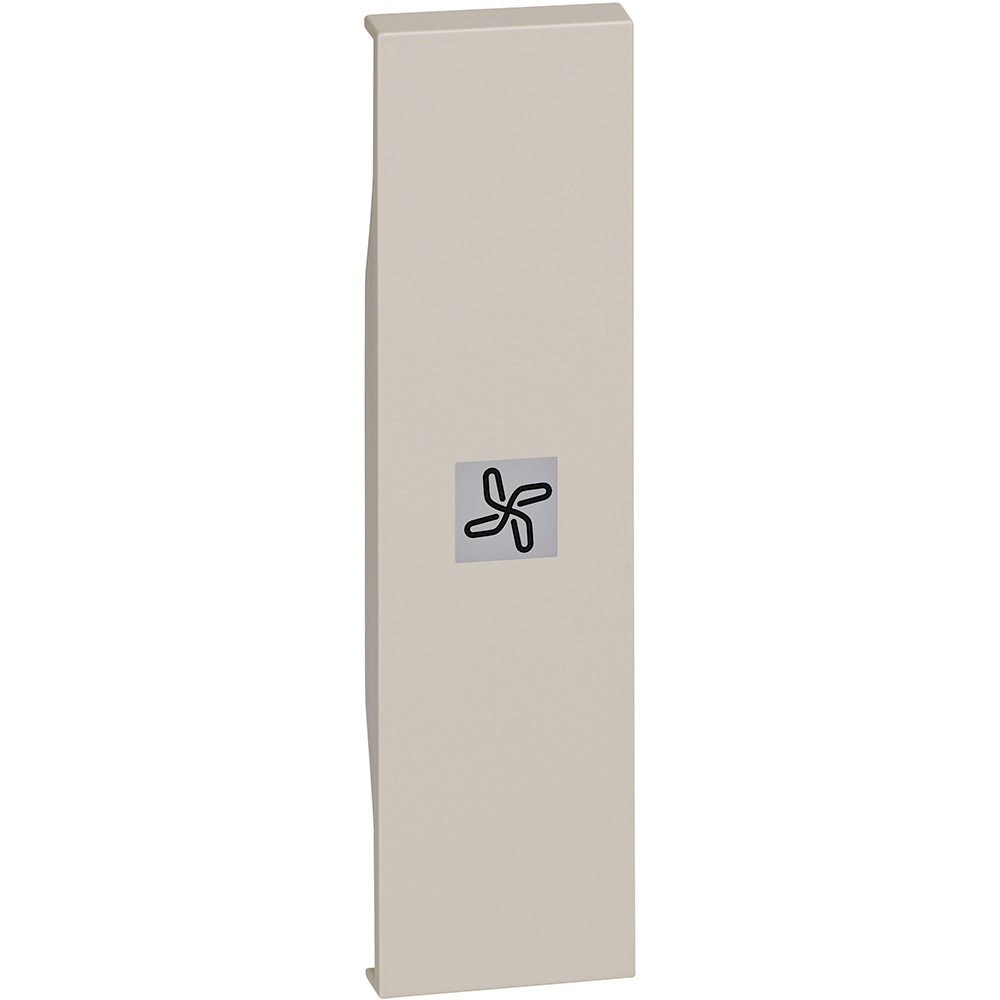BTICINO - KM01RN Lightable covers with fan symbol - 1 module, Sand