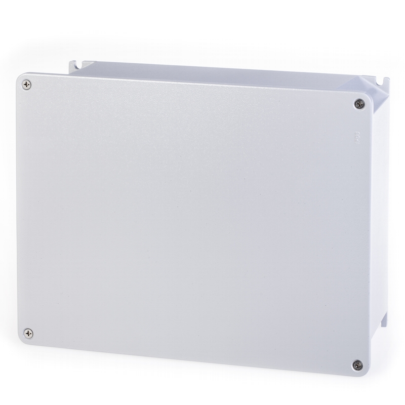 SCAME - Junction Box 410х315х153mm IP66 UV, solid walls, screw closure aluminium Alubox 653.07