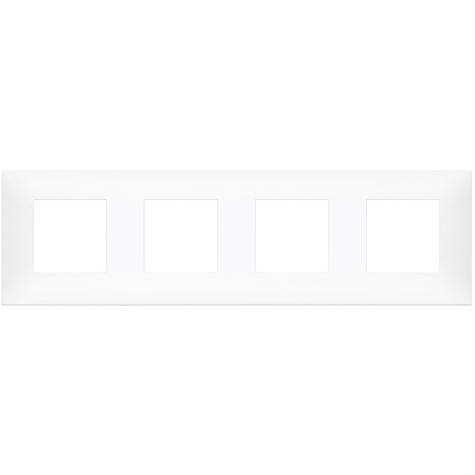 VIMAR - 09668.11 cover plate - 2+2+2+2 horizontal/vertical installation modules matt white color NEVE UP
