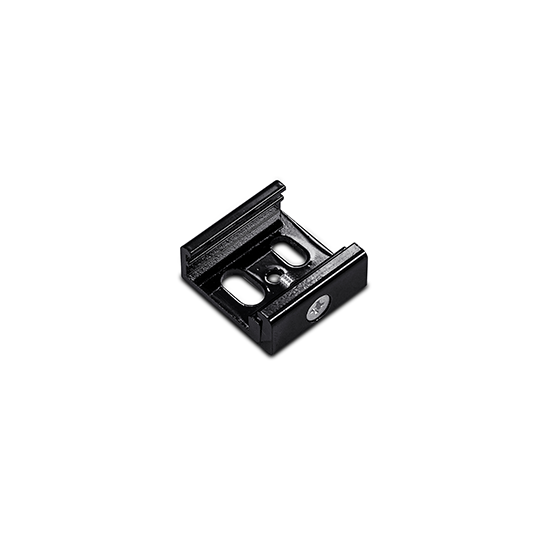 ACA LIGHTING - Wall mounting for three phase track black 4WSTB