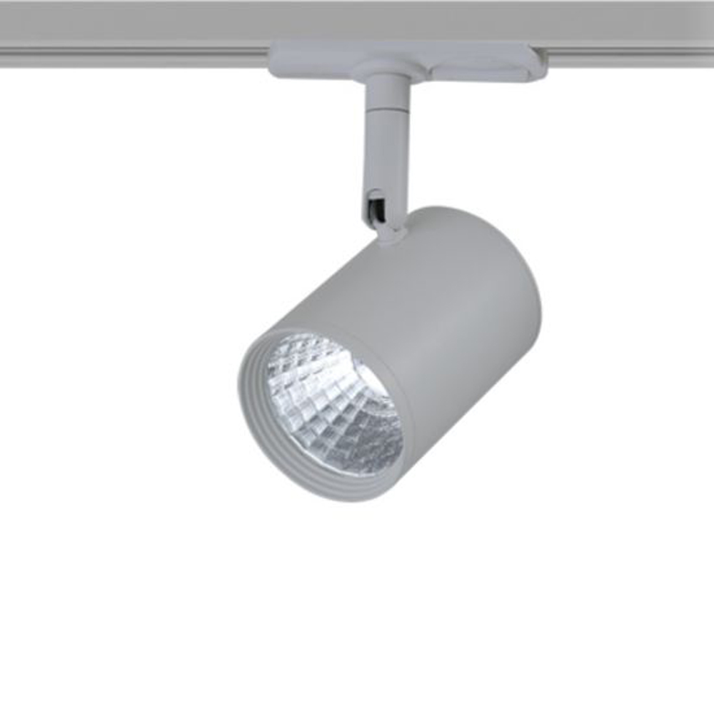 ACA LIGHTING - ZUNO730G2 GREY LED TRACK LIGHT 7W 3000K 2WIRES 24 ° 500LM 230V Ra80