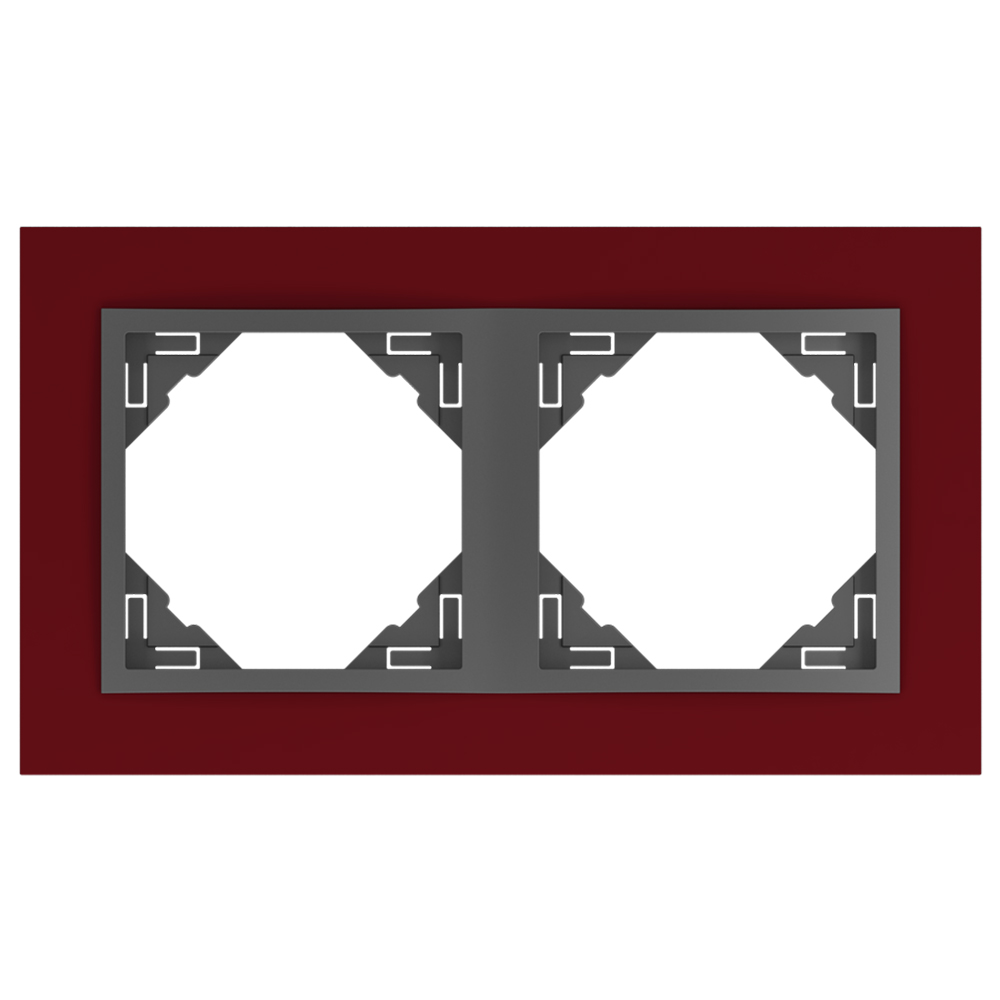 EFAPEL - DOUBLE FRAME BURGUNDY/GREY 90920 TBS LOGUS 90 Animato