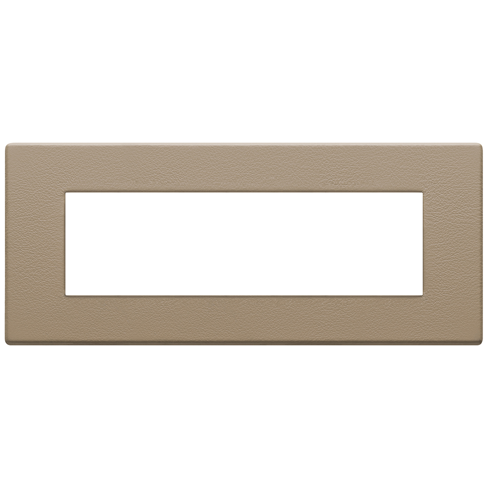 VIMAR - 22657.21 - Plate 7M leather Savannah