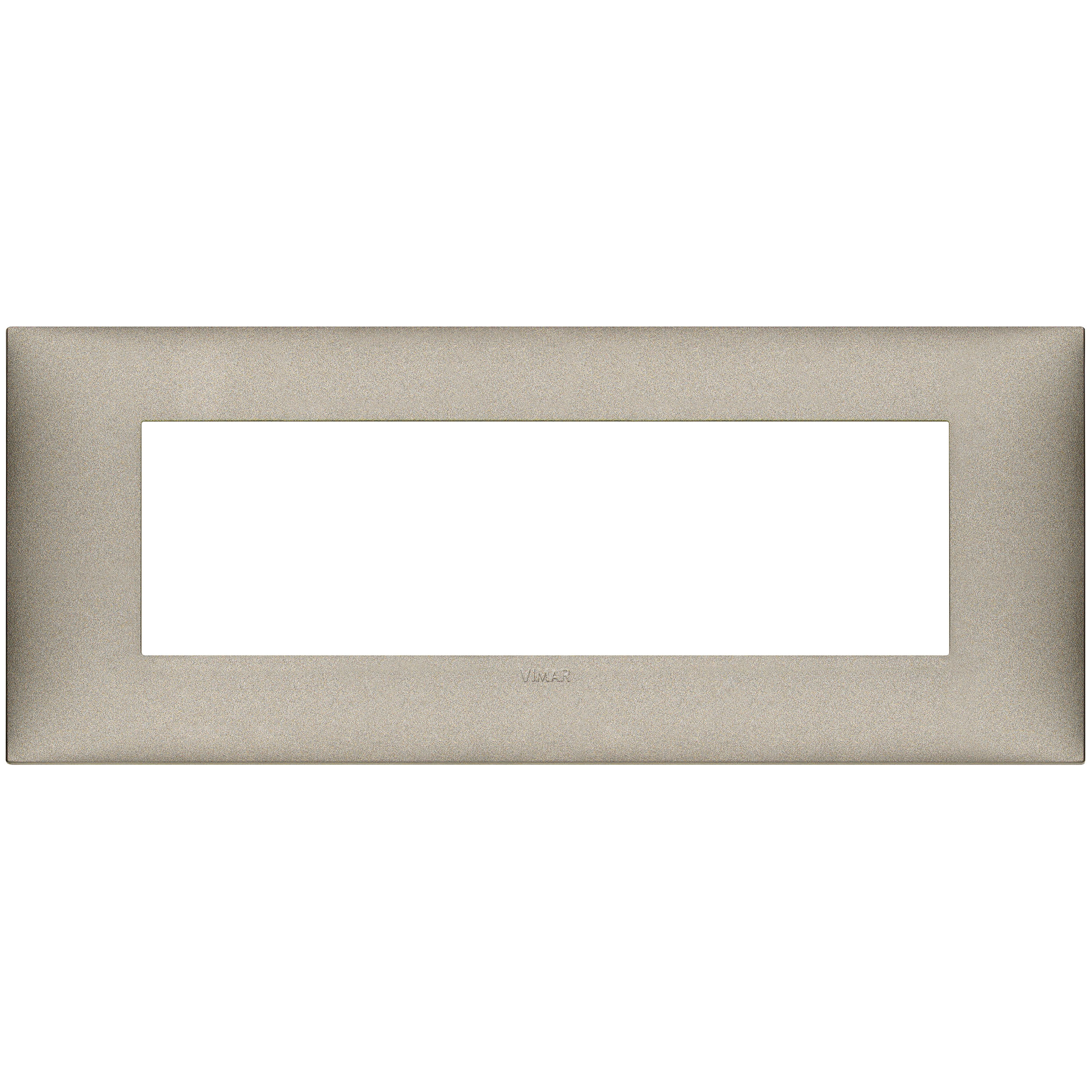 VIMAR - 09677.23 cover plate - 7 centered module matt titanium color NEVE UP