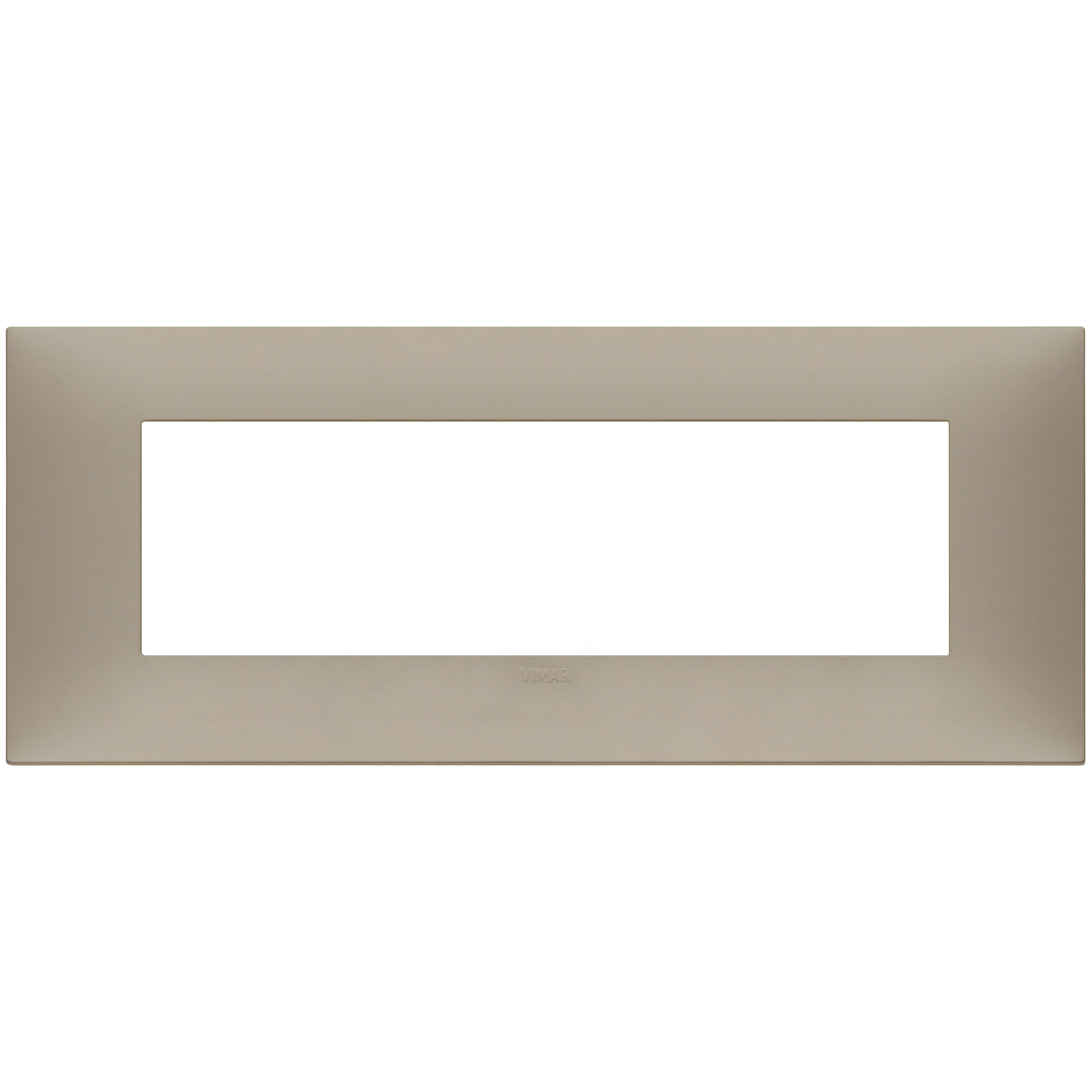 VIMAR - 09677.12 cover plate - 7 centered module matt dove grey color NEVE UP