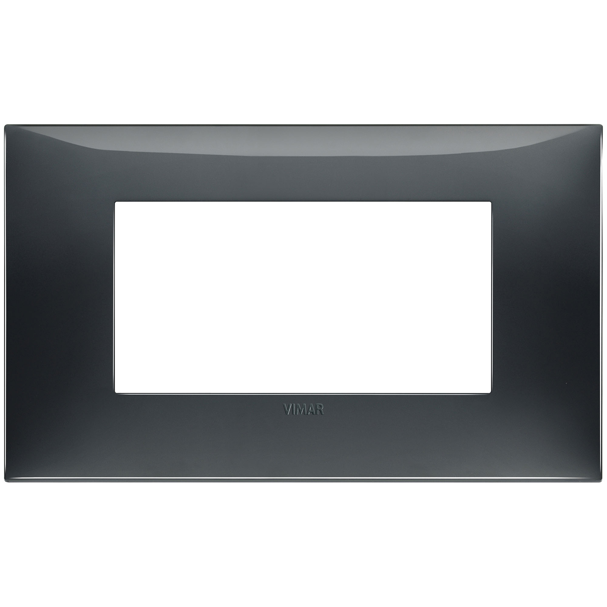 VIMAR - 09674.03 cover plate - 4 centered module slate grey color NEVE UP