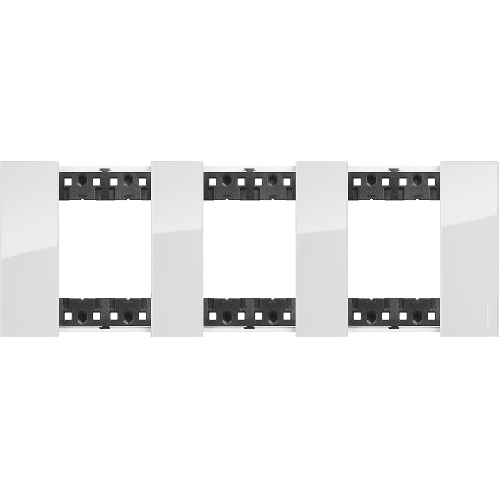 BTICINO - KA4802M3DW 2+2+2  modules Living Now cover plate - ice