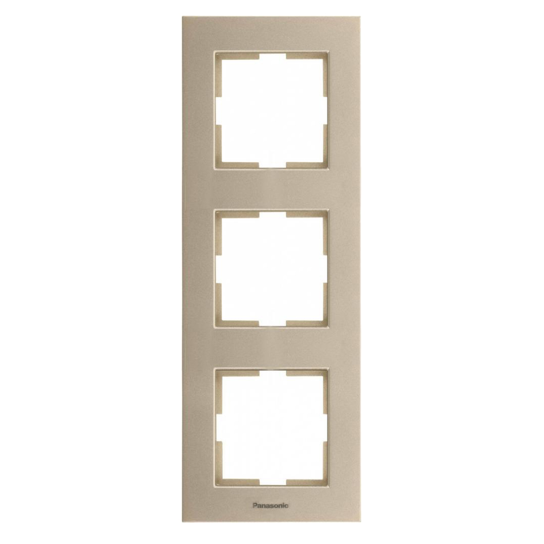 PANASONIC - 3 Gang Frame Vertical WKTF08132BR‐EU1 bronze