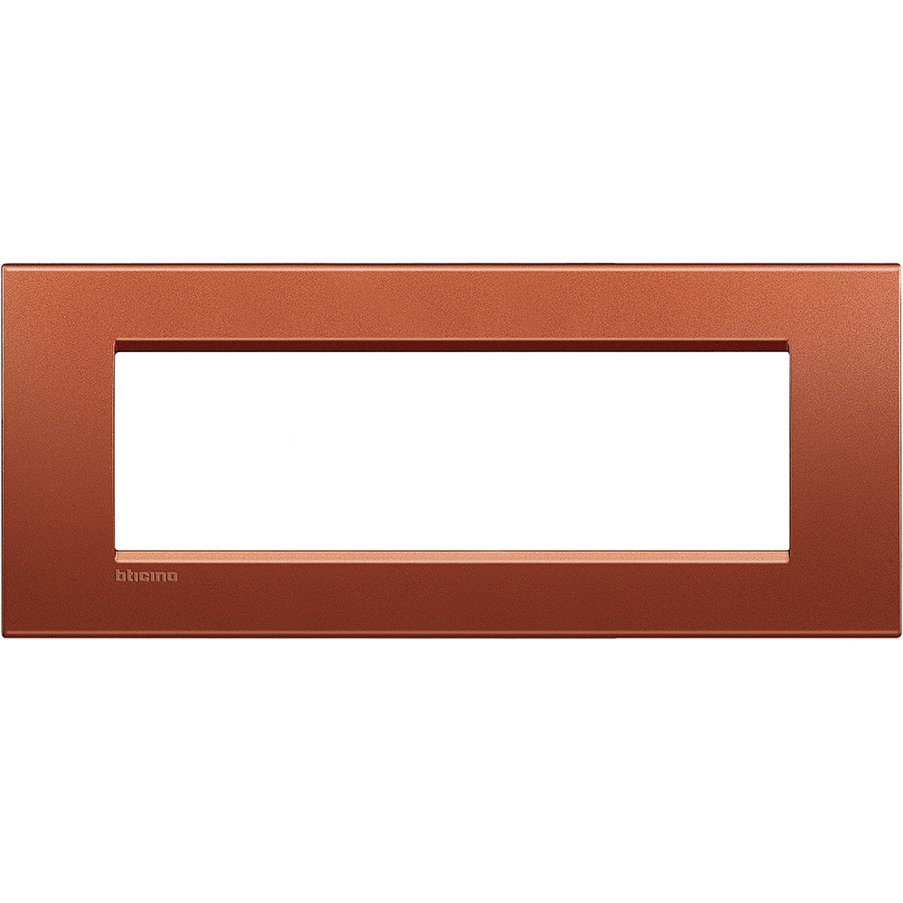BTICINO - LNA4807RK Square cover plate 7 modules - brick 