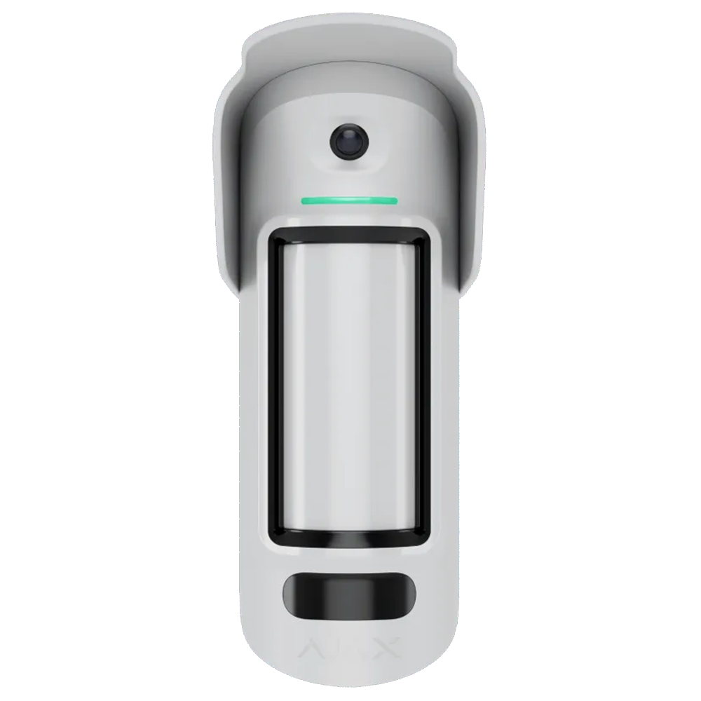 AJAX - Wireless motion sensor PIR+MW visual verification (PhOD) 90° range 15m @ h=4m IP55 white MotionCam Outdoor 99164.282.WH1