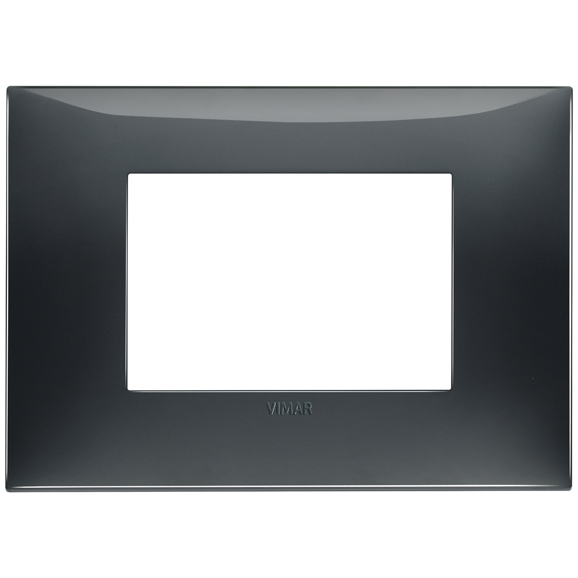 VIMAR - 09673.03 cover plate - 3 centered module slate grey color NEVE UP