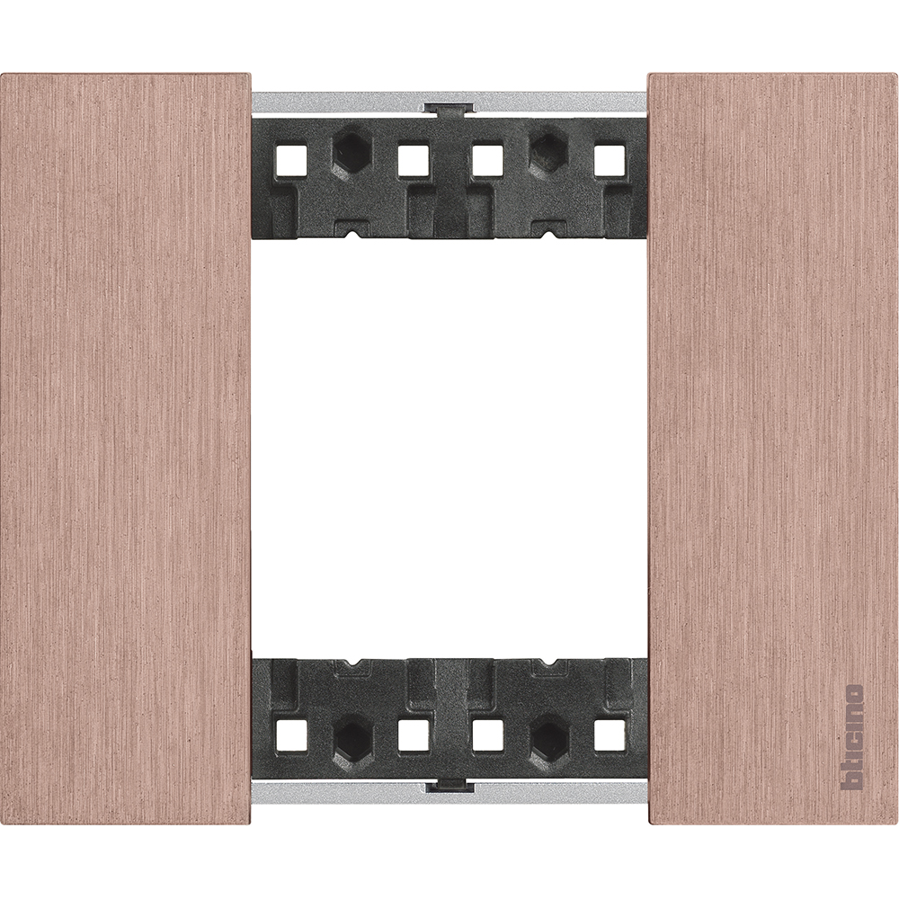 BTICINO - KA4802ZM cover plate Living Now  2 modules - copper