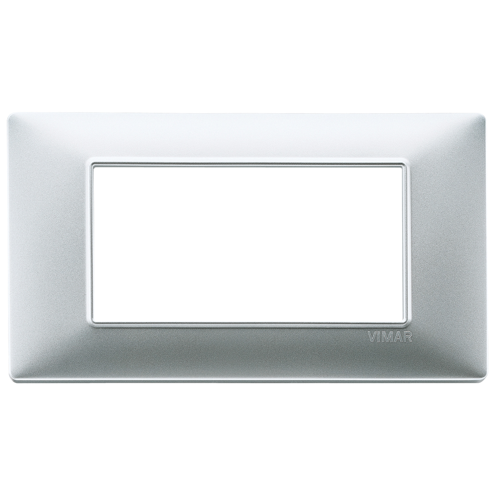 VIMAR - 14654.20 - Plate 4M techn. matt silver
