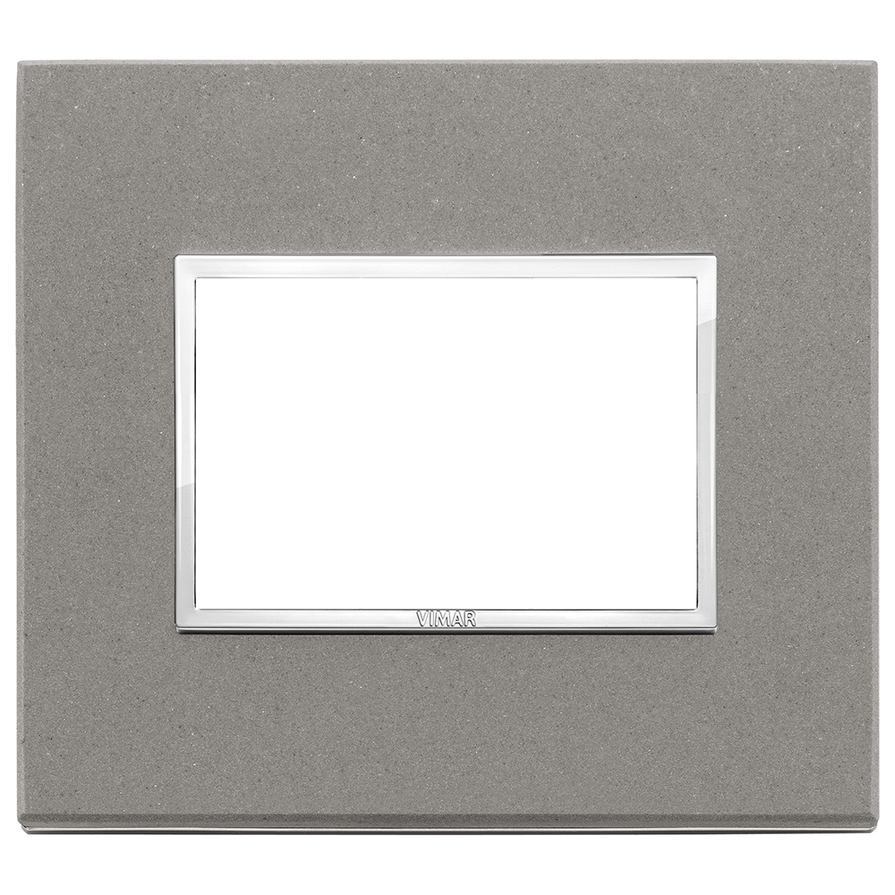 Frame Color:gray VIMAR - 21653.53 - Plate 3M stone grey quartzite