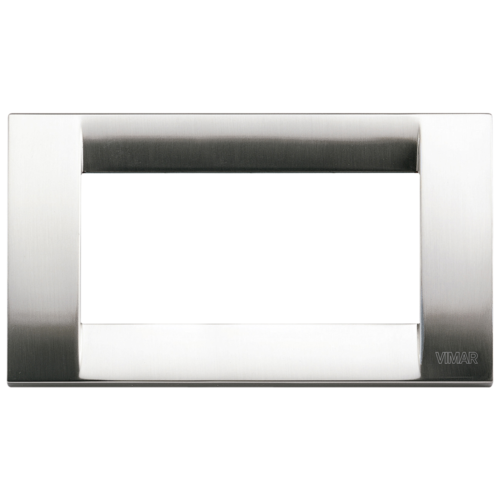VIMAR - 16734.34 - Classica plate 4M metal brushed nickel