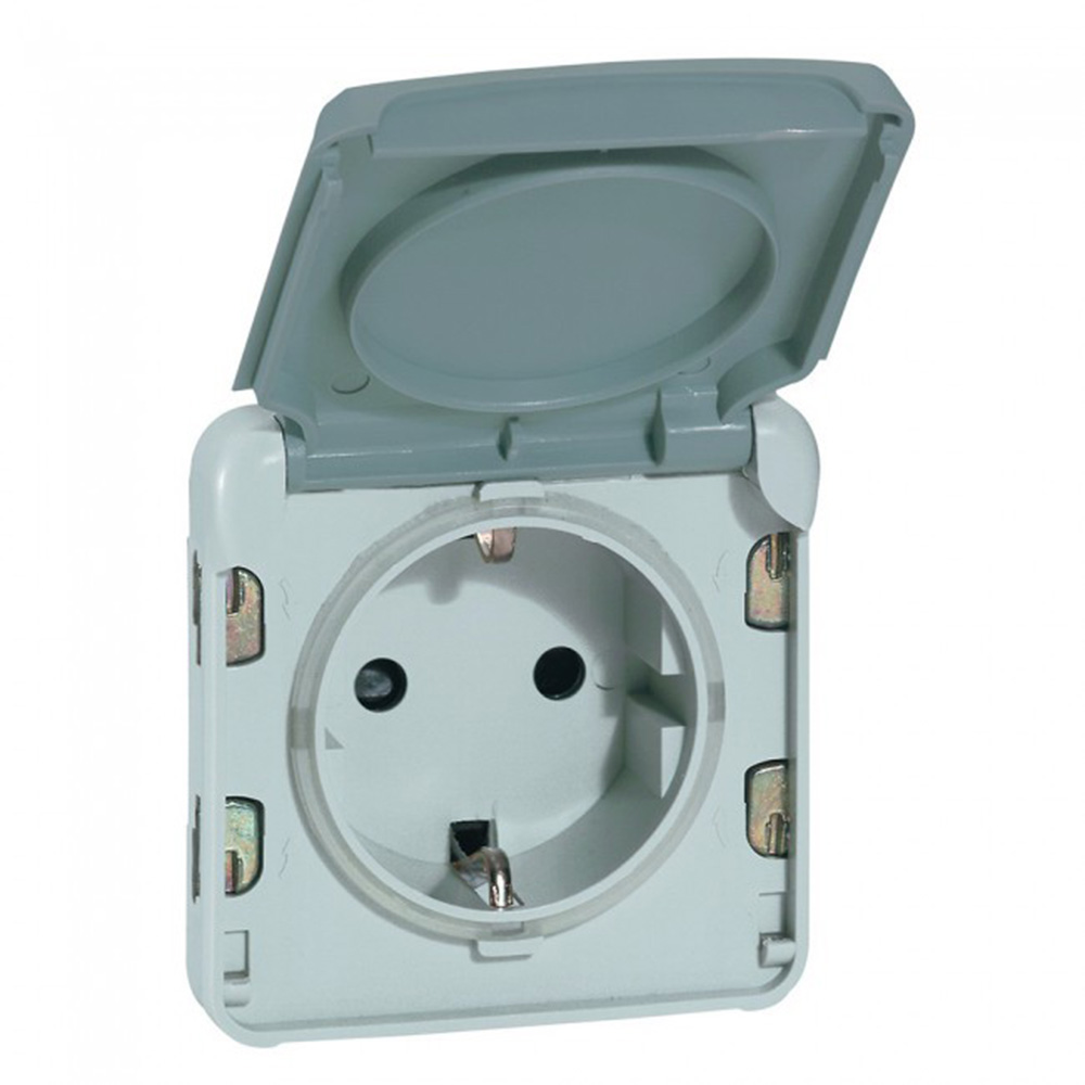 LEGRAND - Socket outlet Plexo IP55 - German standard - 2P+E automatic ...