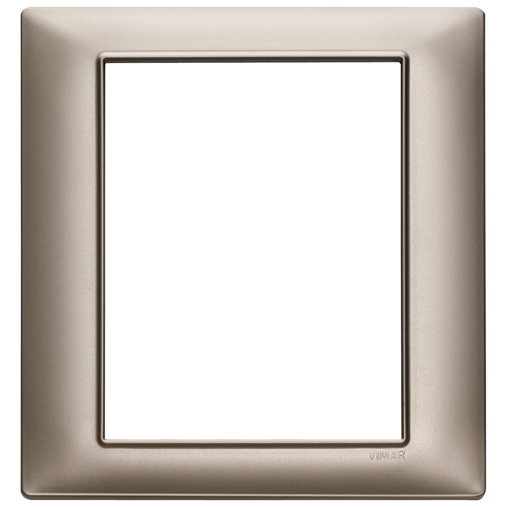 VIMAR - 14668.74 - Plate 8M techn. pearl nickel 