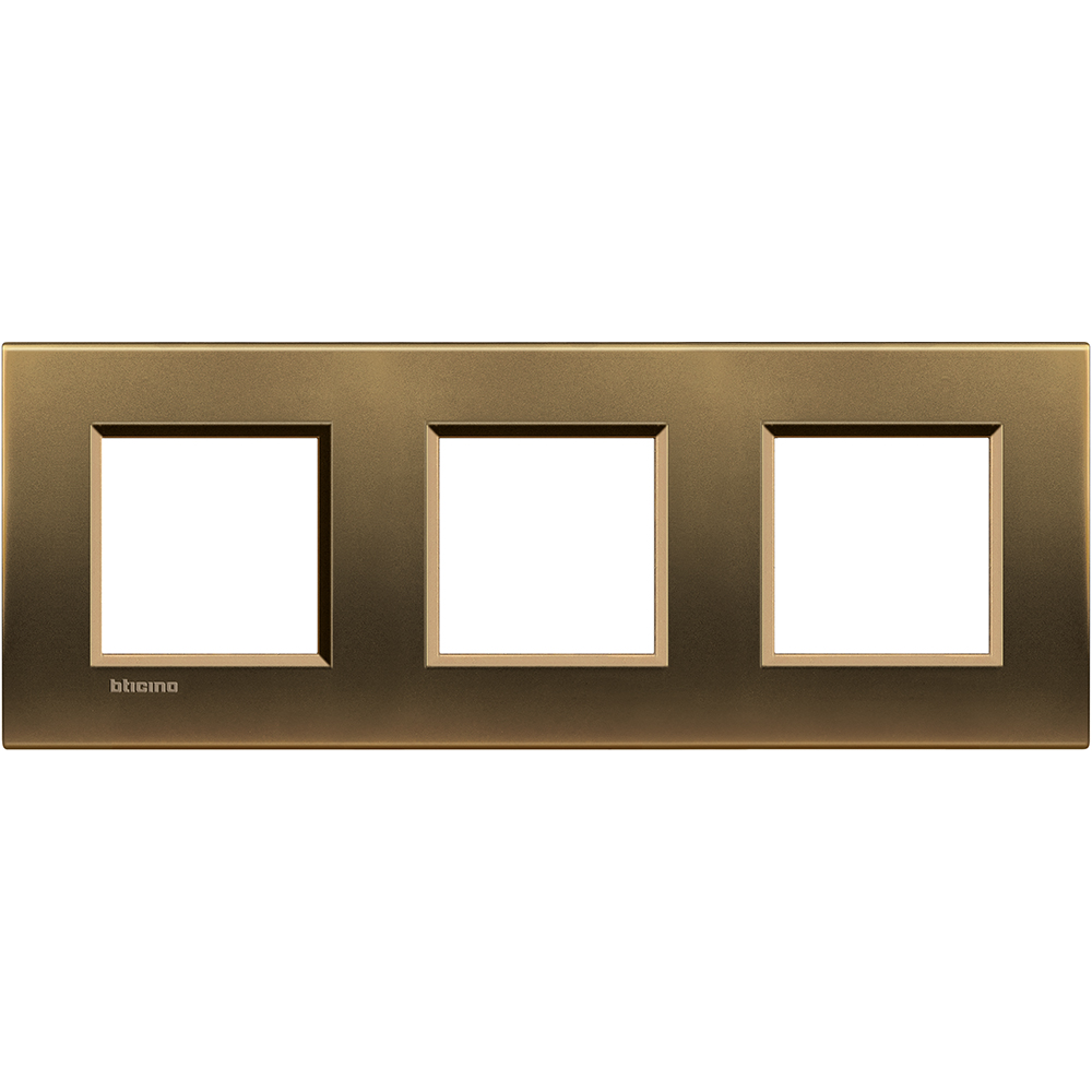 BTICINO - LNA4802M3BZ Square cover plate 3х2modules - Bronze