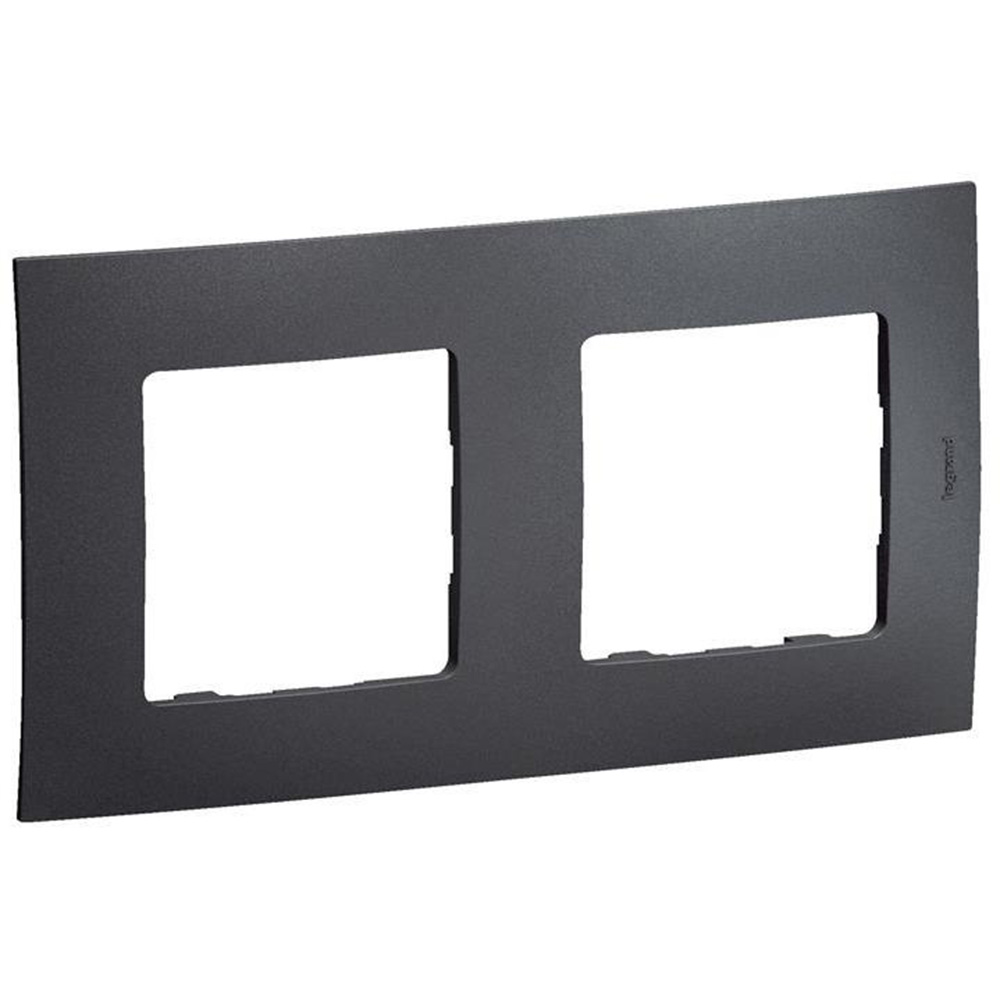 LEGRAND - Frame 2x Dark grey Niloe New NP112GR