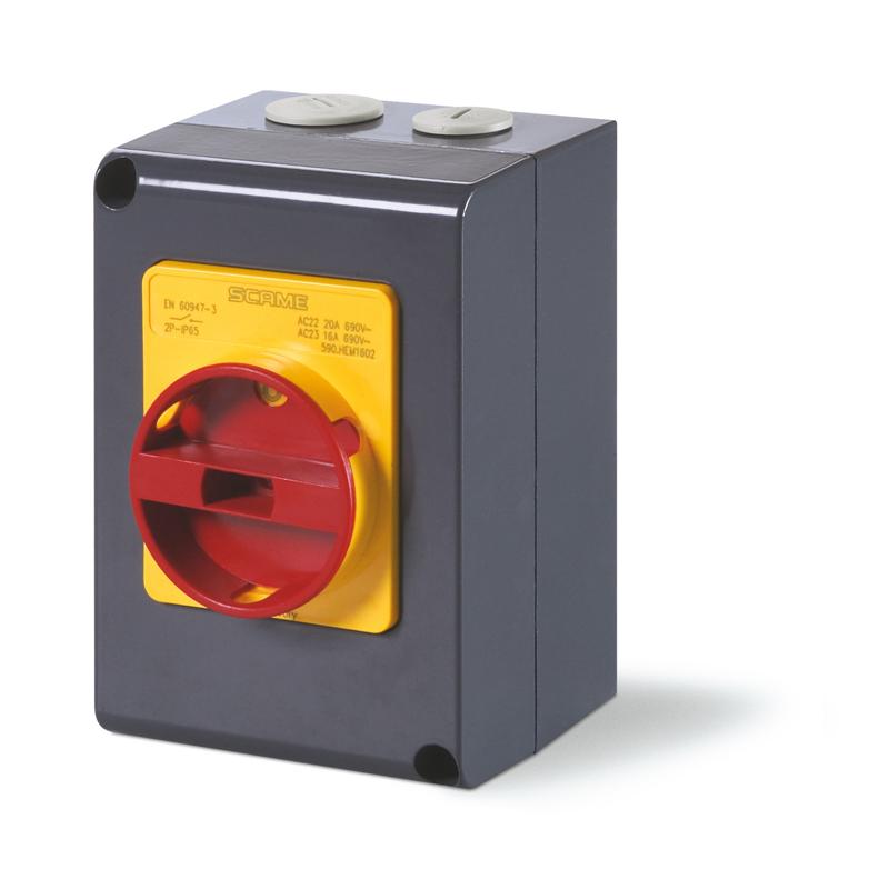 SCAME - Explosion proof switch disconnector 3 pole 40A IP65 zone 21/22 590.XHGE4003