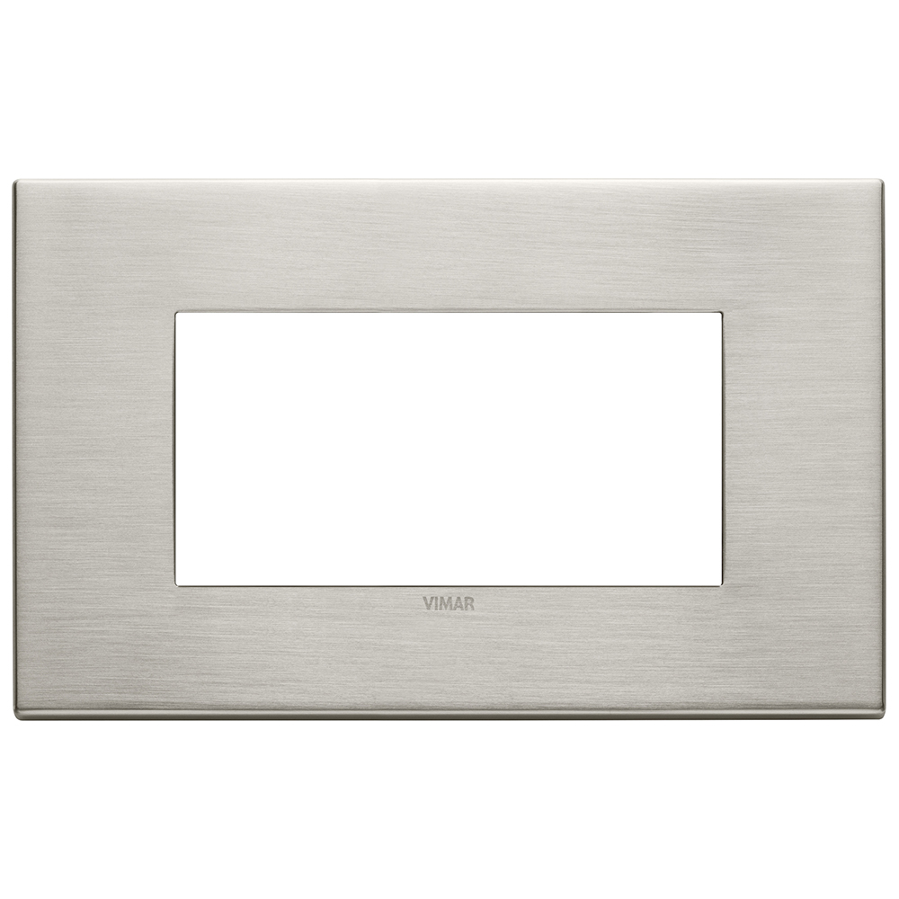 VIMAR - 22654.11 - Eikon Exe Рамка 4М италиански стандарт Brushed nickel